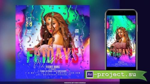 Videohive - Night Club Flyer v19 - 59343922 - Project for After Effects