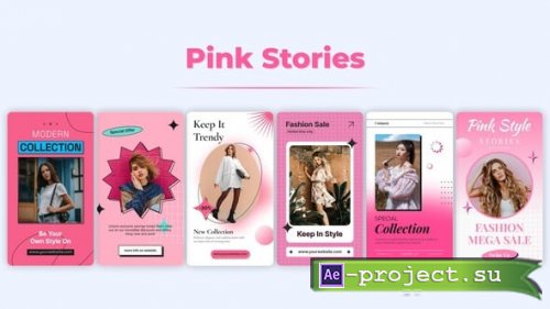 Videohive - Pink Stories - 59428359 - Project for After Effects