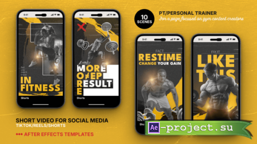 Videohive - Personal Trainer & Fitness Coach | TikTok & Reels Video Template - 59442395 - Project for After Effects