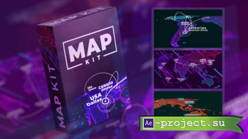 Videohive - Map Kit - 29389113 - Project for After Effects
