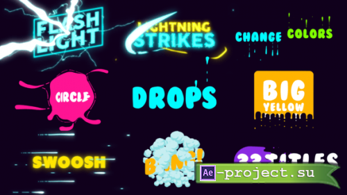 Videohive - Cartoon Titles - 24050944 - Project for After Effects