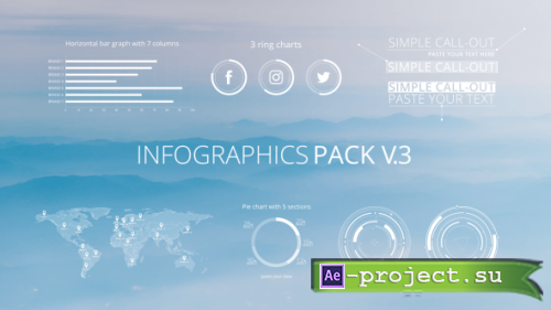 Videohive - Infographics Pack V.3 - 19122850 - Project for After Effects