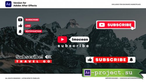 Videohive - Subscribe Titles - 59429068 - Project for After Effects