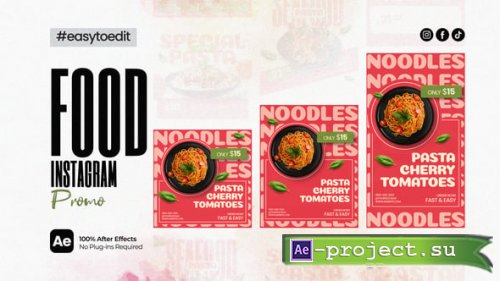 Videohive - Instagram Promo V1 - Food - 59398712 - Project for After Effects