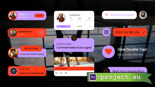 Videohive - Instagram Social Media Lower Third - 59444568 - Project for After Effects
