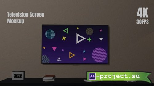 Videohive - Television Screen Mockup - 58517350 - Project for After Effects