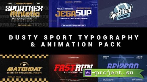 Videohive - Dusty Sport Typography & Animation Pack - 58365330 - Project for After Effects