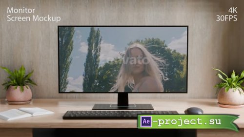 Videohive - Monitor Screen Mockup 02 - 59373904 - Project for After Effects