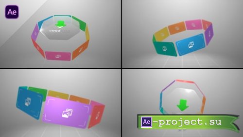 Videohive - Horizontal Carousel Slideshow - 59463759 - Project for After Effects