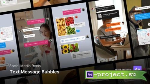 Videohive - Reels - Text Message Bubble After Effects Project Files - 59410193 - Project for After Effects