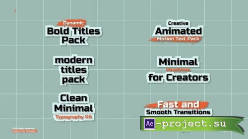 Videohive - Modern Text Animation 2.0 | After Effects - 59470256 - Project for After Effects