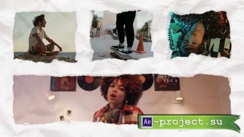 Videohive - Paper Split Screen Kit - 59497220 - Project for After Effects