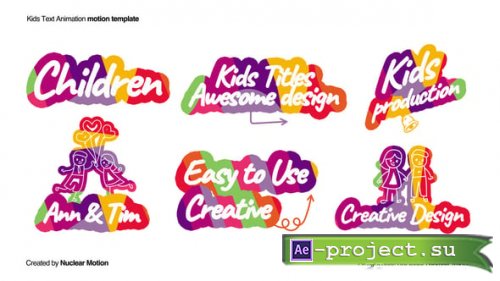 Videohive - Kids Text Animation - 59514329 + audio - Premiere Pro Templates