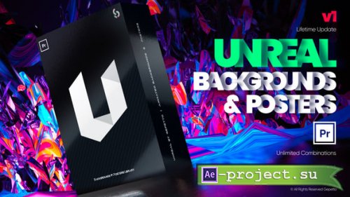 Videohive - Unreal I Backgrounds and Posters Premiere Pro - 33697021