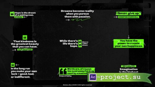 Videohive - Quotes Titles | AE - 59482707 - Project for After Effects