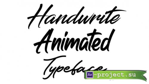 Videohive - Animated Typeface - 59512316 - Project for After Effects