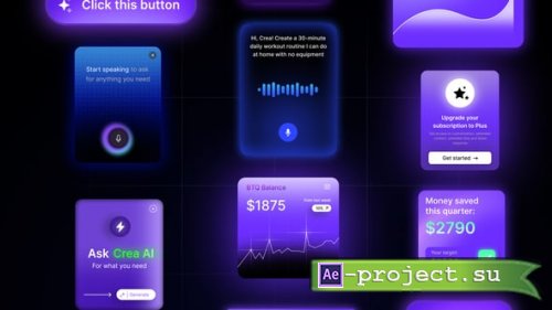 Videohive - Crea  SaaS Widgets - 59512179 - Project for After Effects