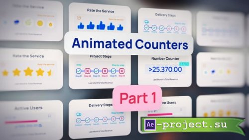 Videohive - Animated Counters - Part 1 - 59499657 - Project for After Effects