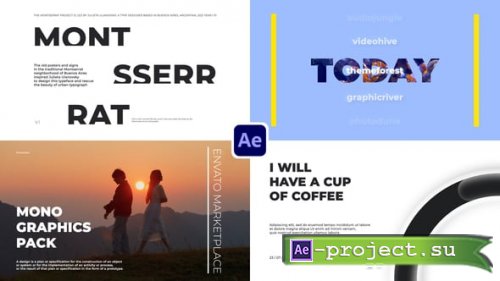 Videohive - Typography Scenes - 59514542 - Project for After Effects