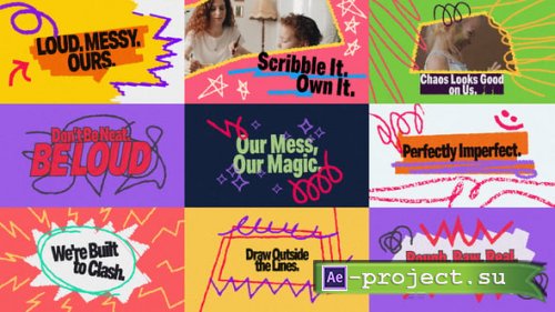 Videohive - Chalk Scribble Text - 59526918 - Project for After Effects