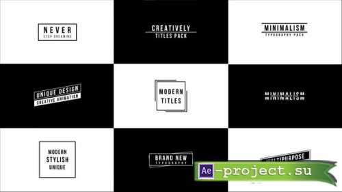 Videohive - Contrast Titles - 50414820 - Project for After Effects