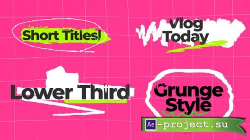 Videohive - Grunge Titles - 59531441 - Project for After Effects