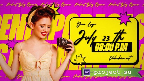 Videohive - Podcast Opener | Mogrt - 59451807 - Premiere Pro Templates