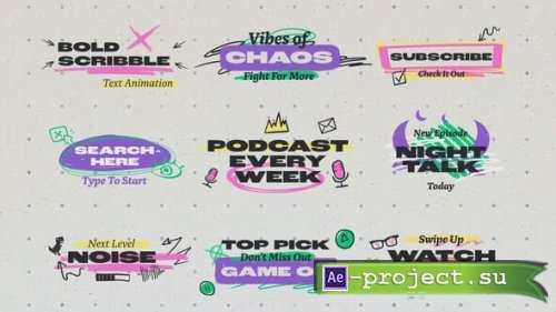 Videohive - Bold Scribble Titles - 59550000 - Project for After Effects