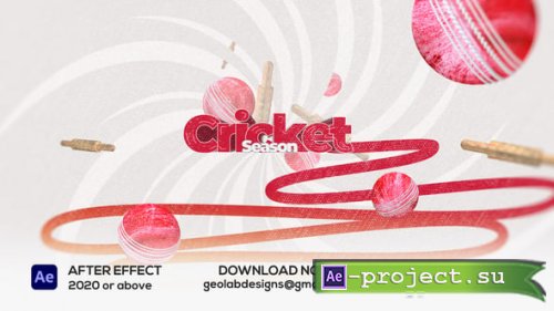 Videohive - Red Ball Cricket Titles - 59570976 - Project for After Effects