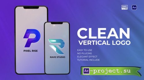 Videohive - Clean Vertical Logo - 59570250 - Project for After Effects