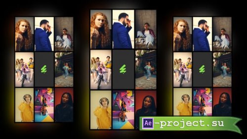 Videohive - Splitscreen Instagram Opener | Vertical Version - 59573012 - Project for After Effects