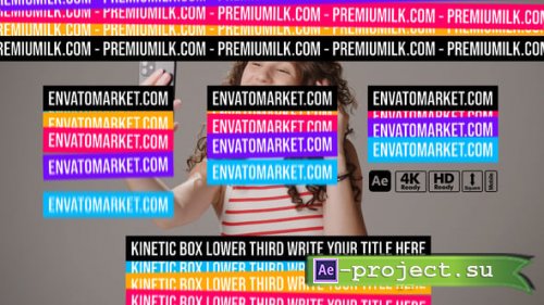Videohive - Kinetic Box Lower Thirds - 59552214 - Project for After Effects