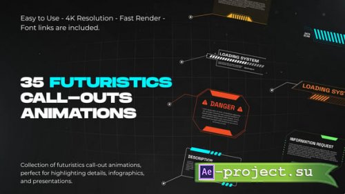 Videohive - Futuristic Call-Outs - 59578133 - Project for After Effects