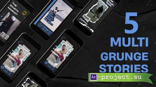 Videohive - Multi Grunge Instagram Stories - 59573354 - Project for After Effects