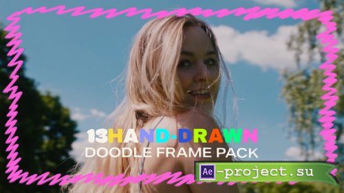 Videohive - Hand Drawn Sketch Doodle Frames Pack - 59552509 - Project for After Effects