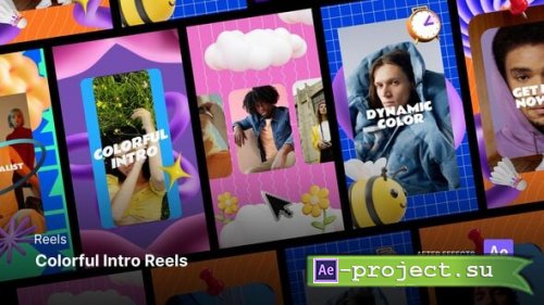 Videohive - Reels - Colorful Intro After Effects Project Files - 59593346 - Project for After Effects   