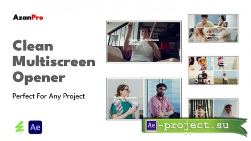 Videohive - Clean Multiscreen Opener - 59595846 - Project for After Effects