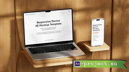 Videohive - Responsive Device Screen Mockup Template - 59598788 - Project for After Effects