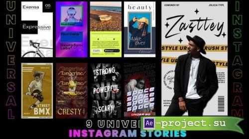 Videohive - 9 Universal Instagram Stories Pack - 59611090 - Project for After Effects