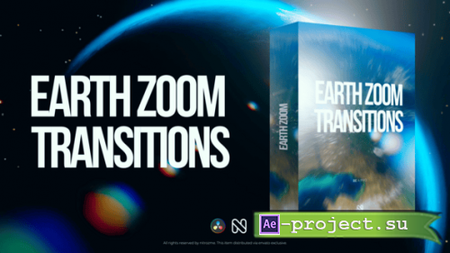 Videohive - Earth Zoom Transitions for DaVinci Resolve - 59534418