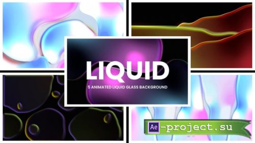 Videohive - Liquid Glass Background Loop - 59618582 - Project for After Effects