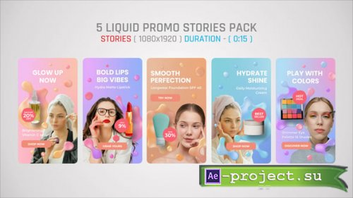 Videohive - Liquid Promo Stories Pack - 59622125 - Project for After Effects