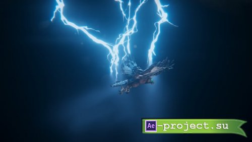 Videohive - thunder eagle logo intro - 59570224 - Project for After Effects