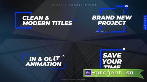 Videohive - Clean & Modern Titles - 59607472 - Project for After Effects