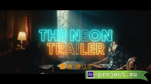 Videohive - Neon Trailer Titles - 59621991 - Project for After Effects