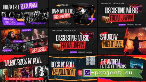Videohive - Music Typography - 59632469 - Project for After Effects