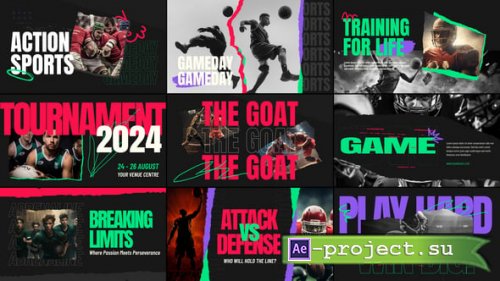 Videohive - Sport Typography - 59632443 - Project for After Effects
