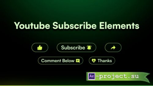 Videohive - Youtube Subscribe Elements - 59624247 - Project for After Effects