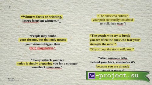Videohive - Quotes Text  AE - 59641674 - Project for After Effects