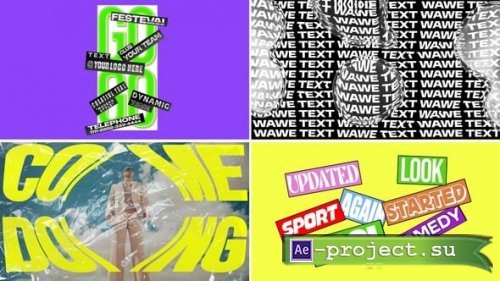 Videohive - Colorful Kinetic Typography Pack - 59641114 - Project for After Effects